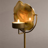 Candle Holder Gem Yellow