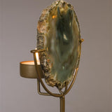 Candle Holder Gem Green