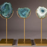 Candle Holder Gem Green