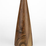 Candle Holder Flames M Brown