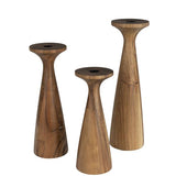Candle Holder Flames S Brown