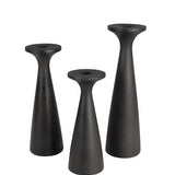 Candle Holder Flames L Black