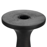 Candle Holder Flames M Black