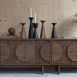 Candle Holder Flames S Black