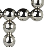 Candle Holder Bubbles Two Shiny Silver