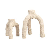 Candle Holder Cruz L Beige