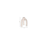 Candle Holder Cruz L Beige