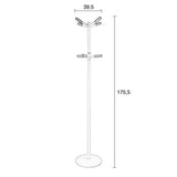 Coat Rack Wooden Tip White