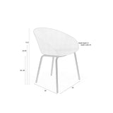 Armchair Void Milk White