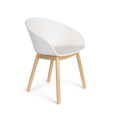 Armchair Void Oak Milk White