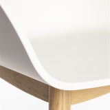 Armchair Void Oak Milk White