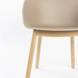 Armchair Void Oak Latte Brown