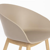 Armchair Void Oak Latte Brown
