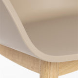 Armchair Void Oak Latte Brown
