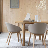 Armchair Void Oak Latte Brown