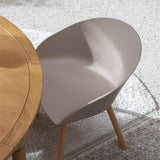 Armchair Void Oak Latte Brown