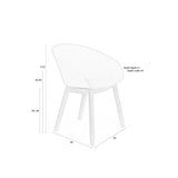 Armchair Void Oak Latte Brown
