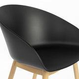 Armchair Void Oak Black