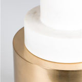 Chunky Footed Side Table Gold