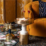 Chunky Footed Side Table Gold