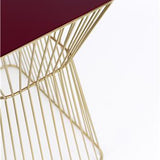 No Offence Side Table Wine Red