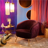 So Curvy Lounge Chair Purple
