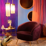 So Curvy Lounge Chair Purple