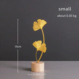 Nordic Gold Ginkgo  Leaves Sculpture