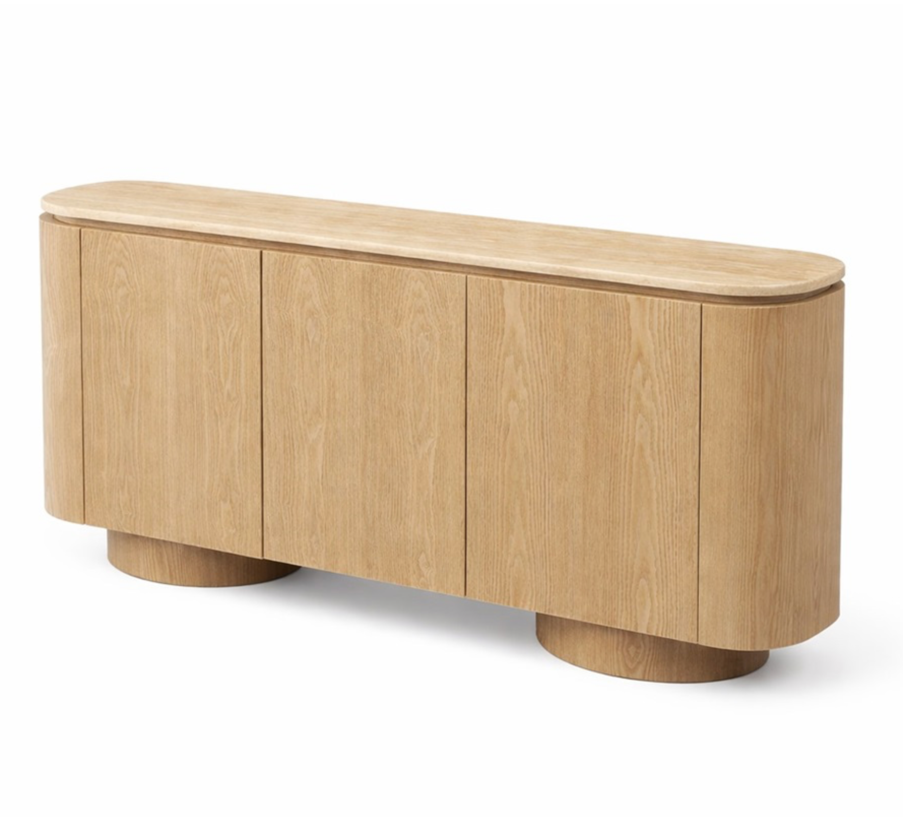 MONZA BROWN DRESSOIR  FLINTSTONE FAUX MARBLE