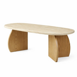 MONZA BROWN SALONTAFEL 2 FLINTSTONE FAUX