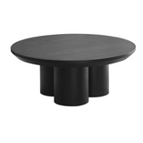 ROYALSALONTAFEL ZWART VENEER PLAIN