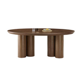 ROYAL EETTAFEL ZWART VENEER OVAAL