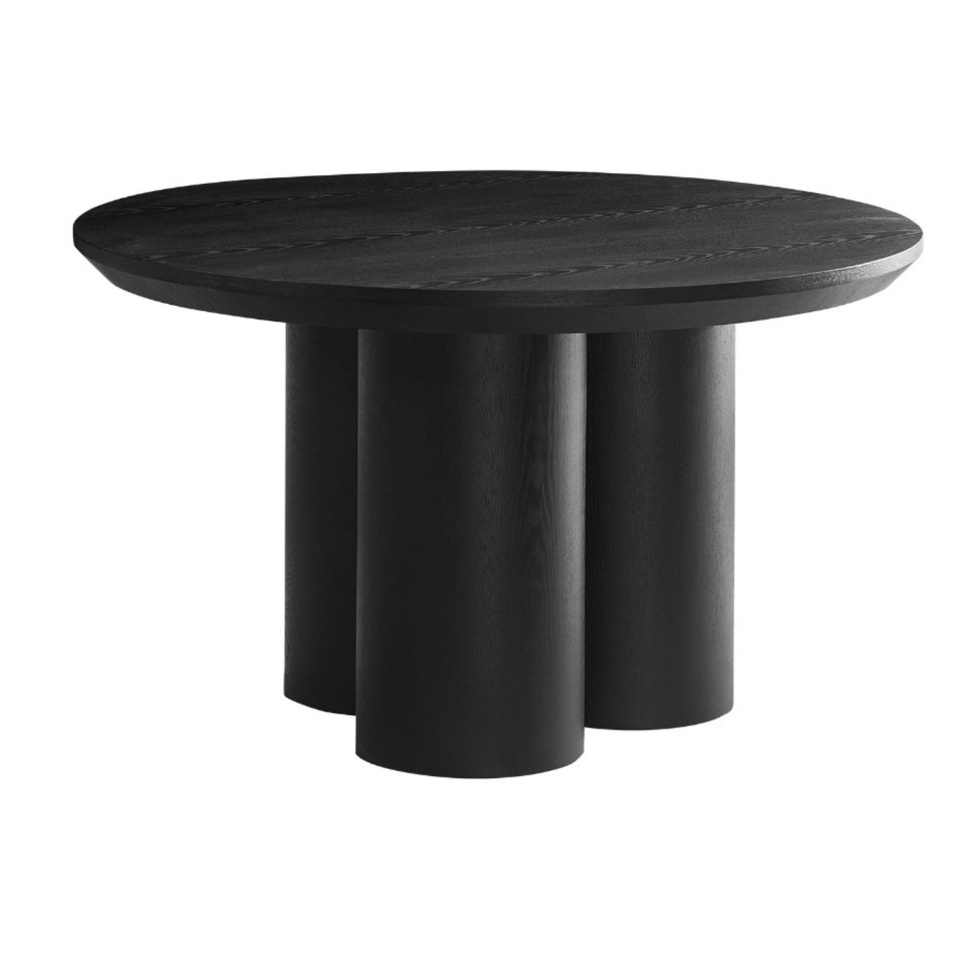 ROYAL EETTAFEL BRUIN VENEER PLAIN ROND