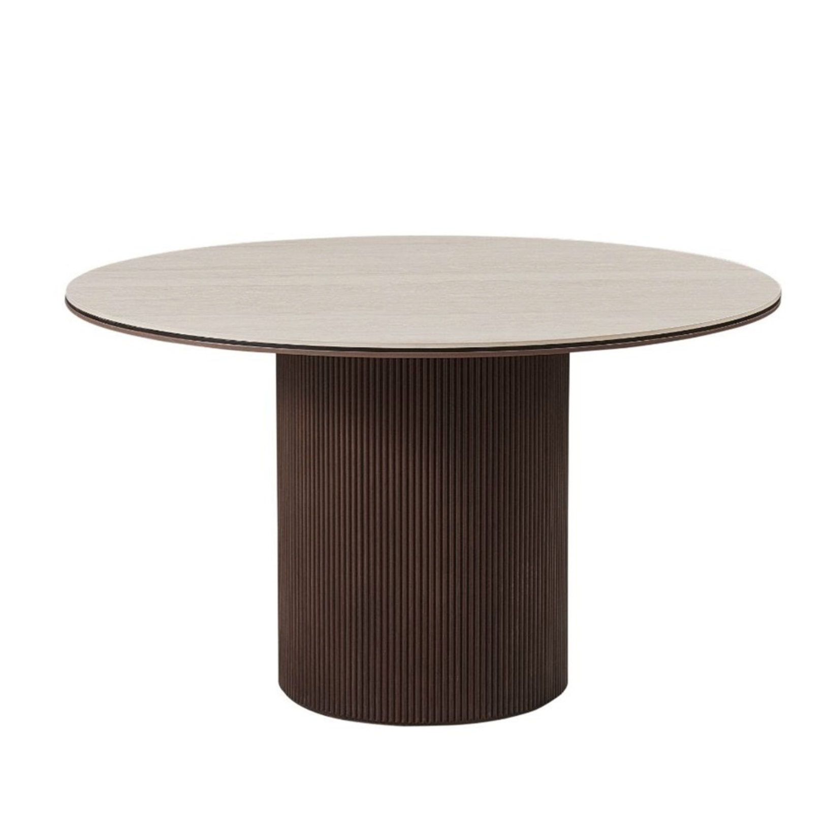 AQUA EETTAFEL BRUIN / BEIGE CERAMIC OVAAL