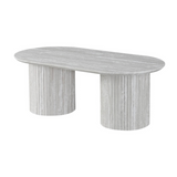 KAPADOKYA SALONTAFEL VENEER PLAIN OVAAL